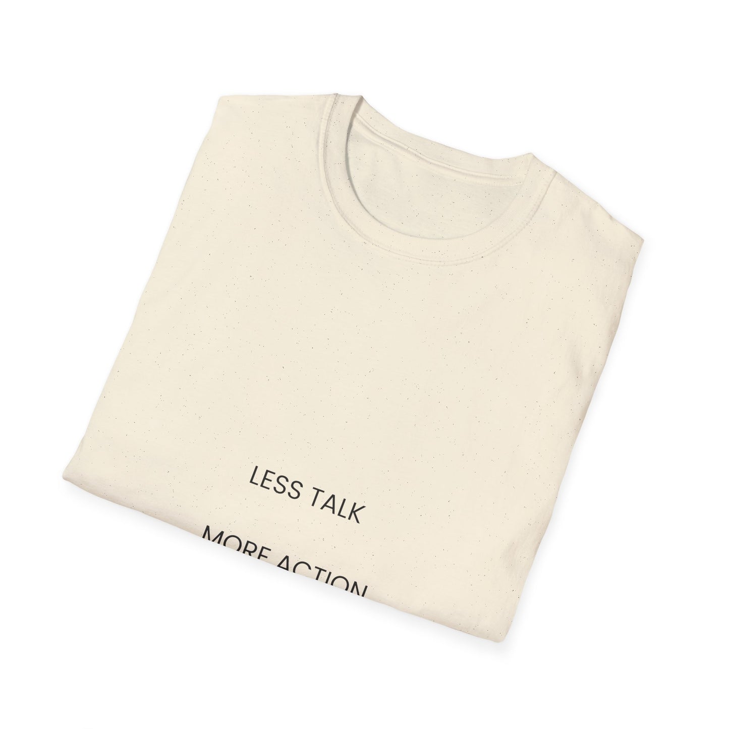 Minimalist 'Less Talk More Action' T-Shirt — Motivational Casual Tee