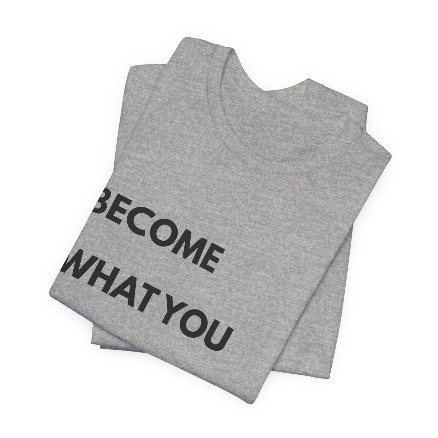 Motivational Tee — "Become What You Repeat" Inspirational Graphic Shirt