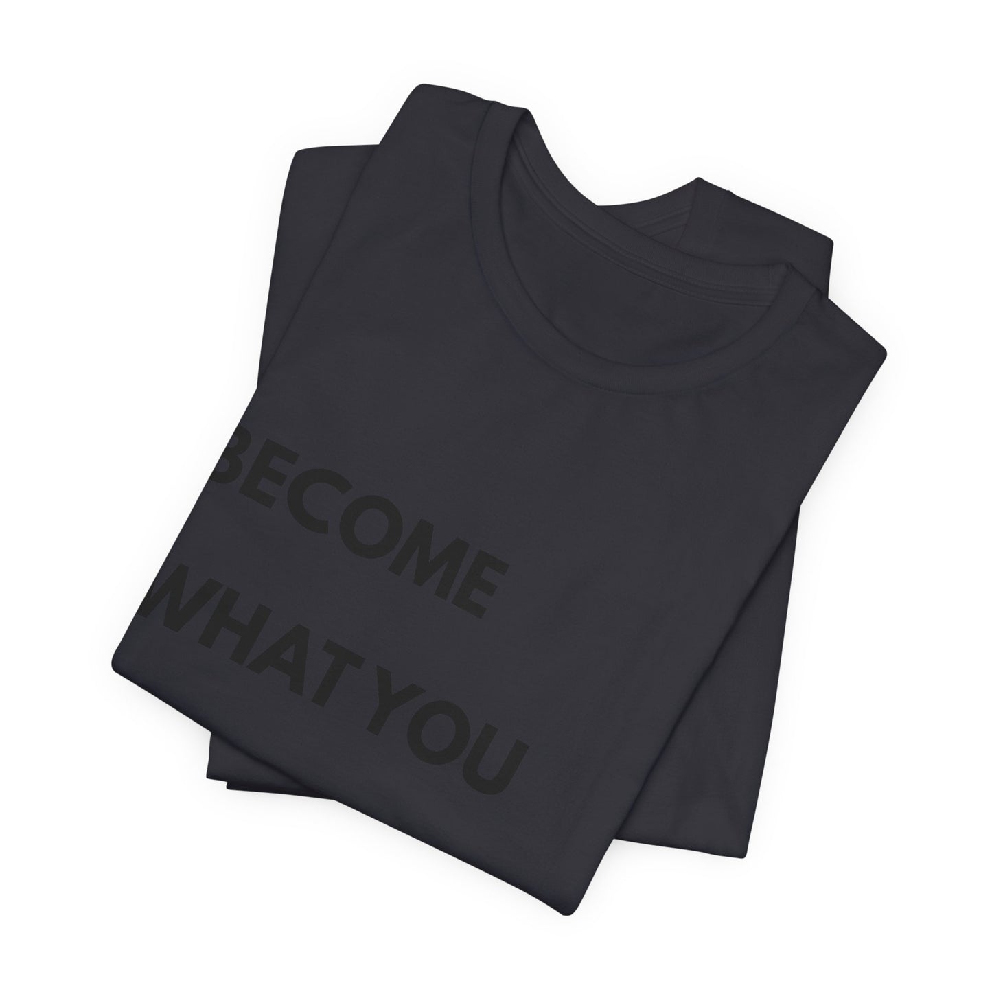 Motivational Tee — "Become What You Repeat" Inspirational Graphic Shirt