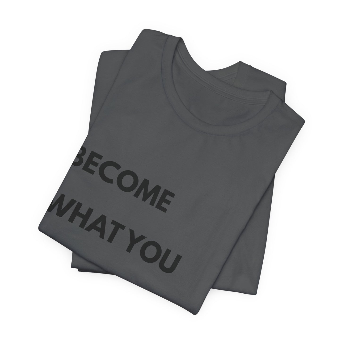 Motivational Tee — "Become What You Repeat" Inspirational Graphic Shirt