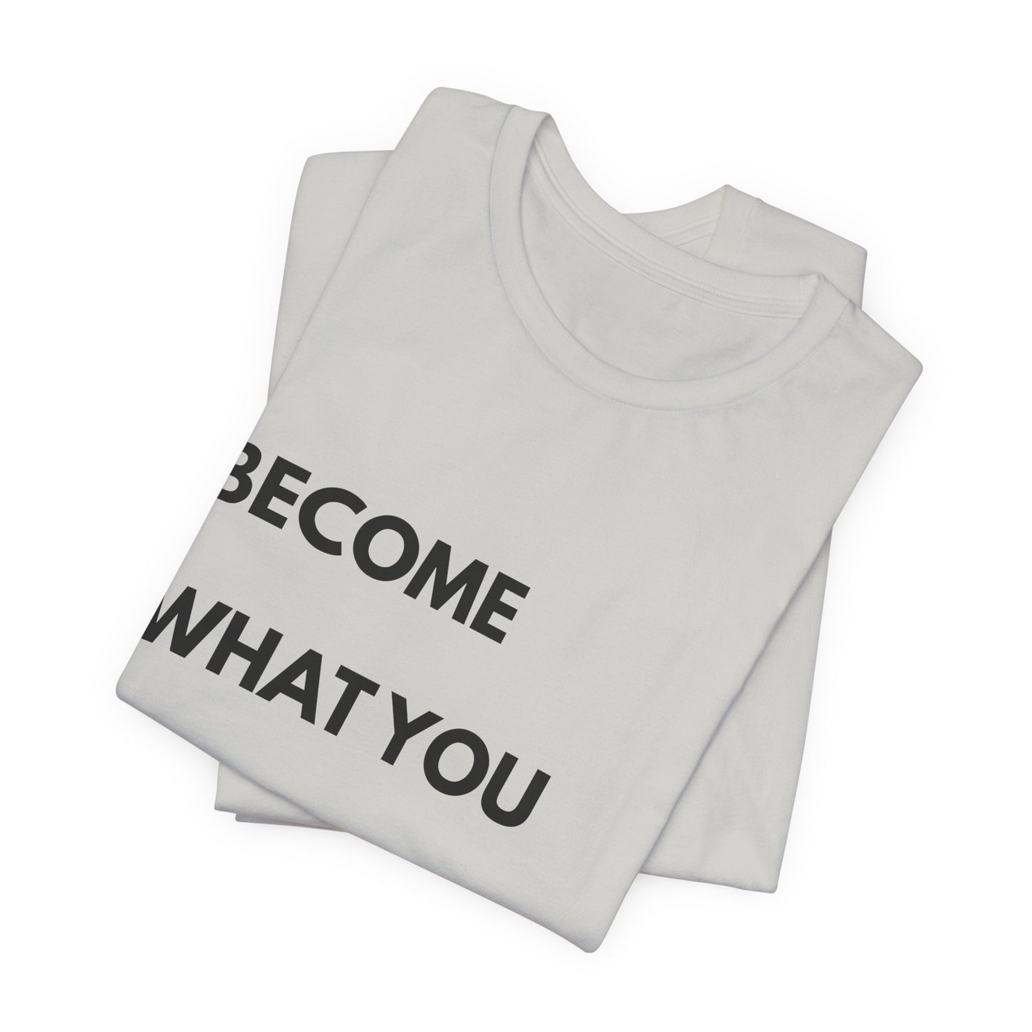 Motivational Tee — "Become What You Repeat" Inspirational Graphic Shirt