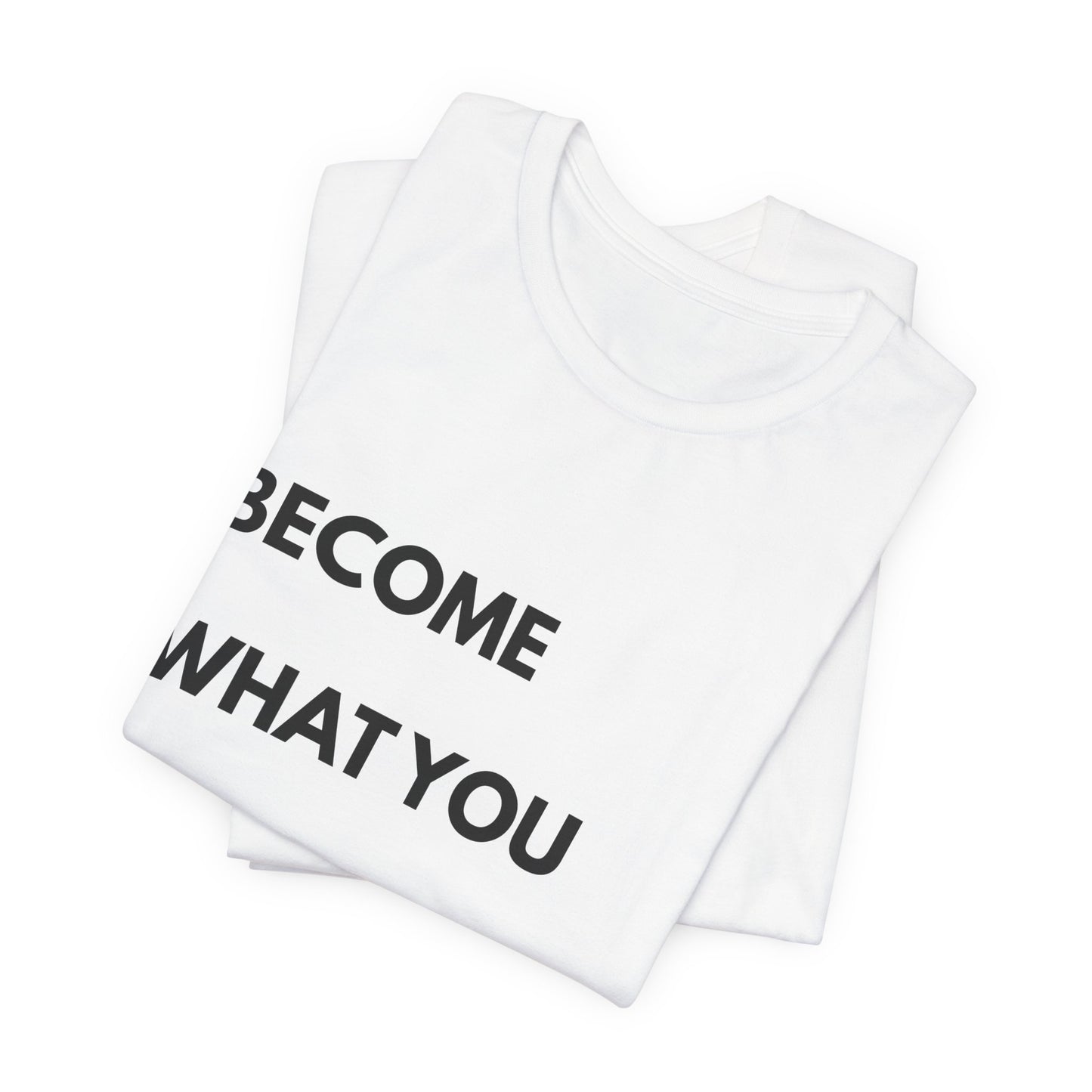 Motivational Tee — "Become What You Repeat" Inspirational Graphic Shirt