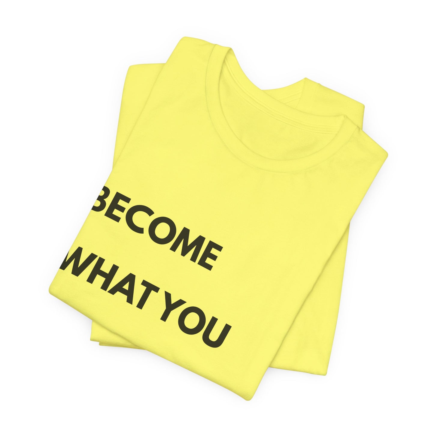 Motivational Tee — "Become What You Repeat" Inspirational Graphic Shirt