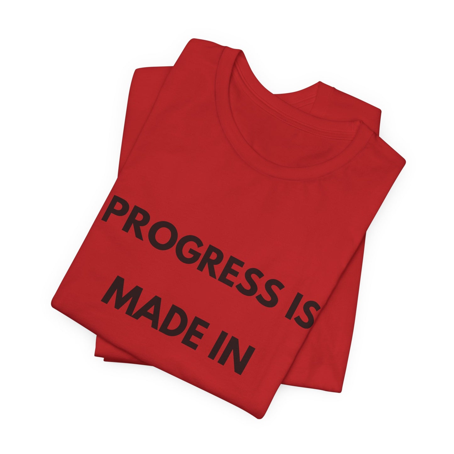 Progress Is Made In Silence T-Shirt — Minimal Motivational Tee