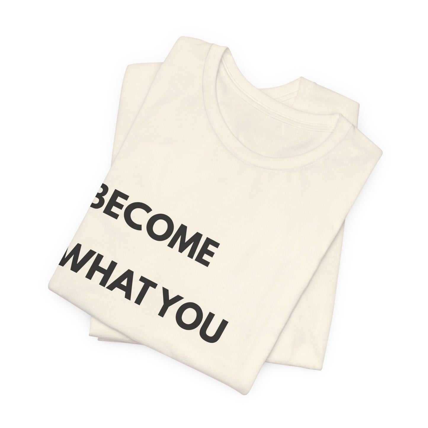 Motivational Tee — "Become What You Repeat" Inspirational Graphic Shirt