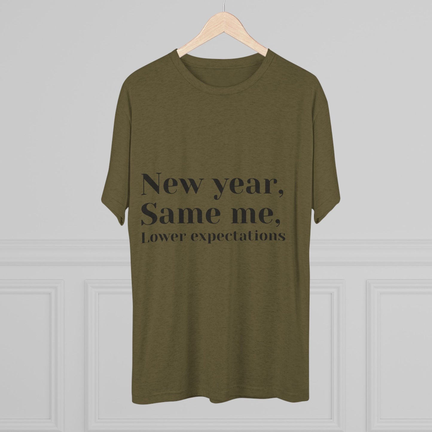 New Year, Same Me Tee — "Lower Expectations" Funny Graphic T‑Shirt
