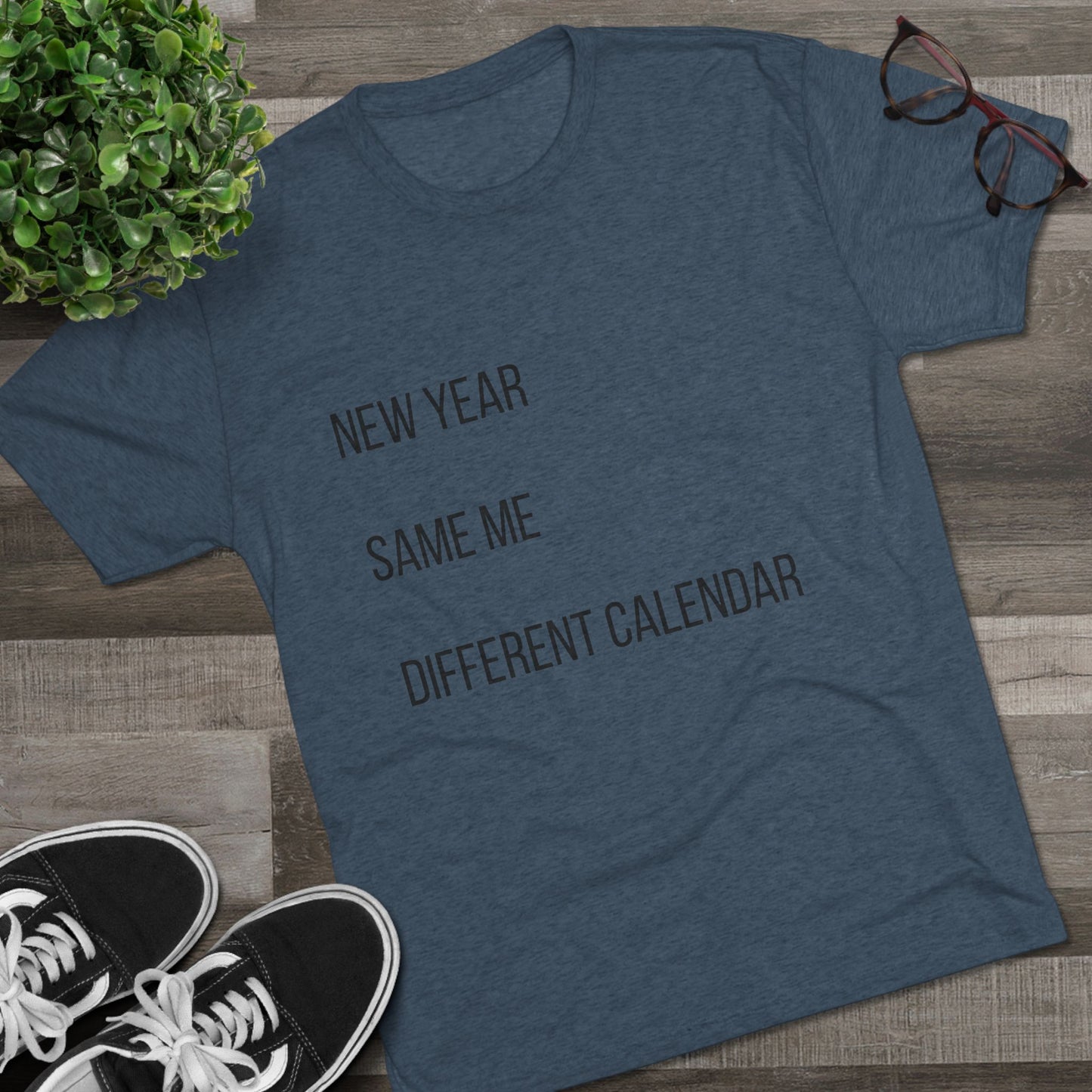 New Year Same Me Tee — Funny Minimalist New Year Graphic T-Shirt