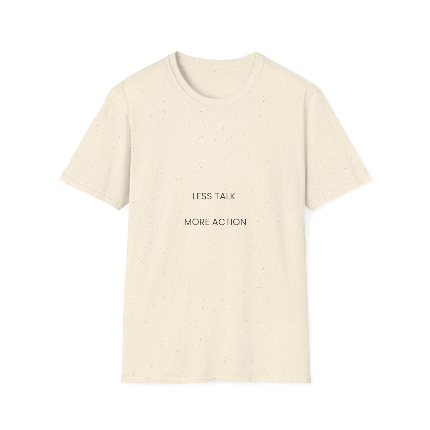 Minimalist 'Less Talk More Action' T-Shirt — Motivational Casual Tee