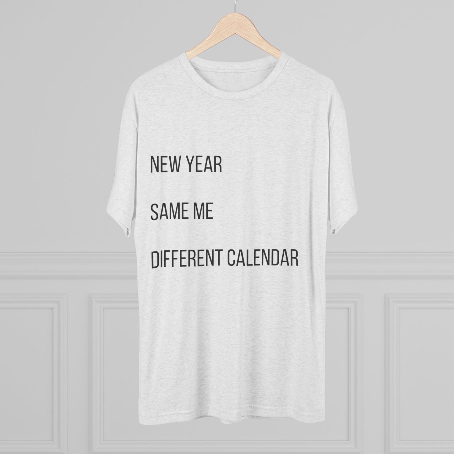 New Year Same Me Tee — Funny Minimalist New Year Graphic T-Shirt